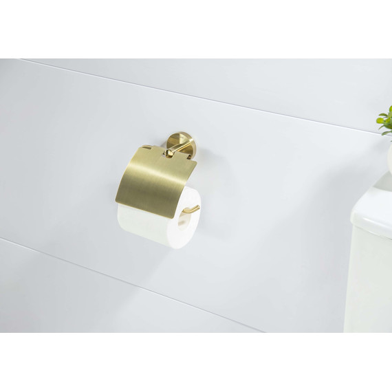 Держатель для туалетной бумаги Aquatek Оберон AQ4209BG, цвет золото шлифованное - фото 4