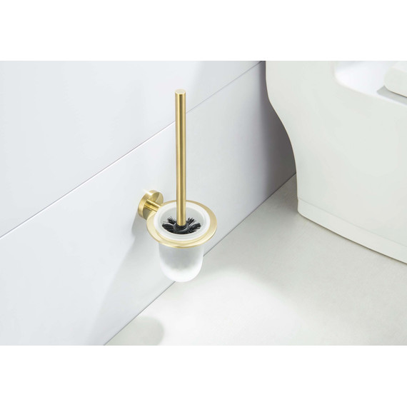 Ёршик для унитаза Aquatek Оберон AQ4210BG, цвет золото шлифованное - фото 4