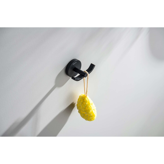 Двойной крючок Aquatek Бетта AQ4602MB, цвет чёрный матовый - фото 3