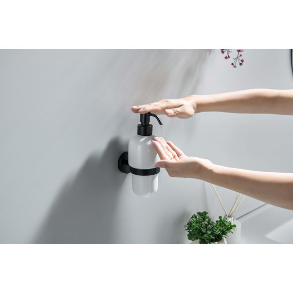Дозатор для жидкого мыла Aquatek Бетта AQ4605MB, цвет чёрный матовый - фото 4