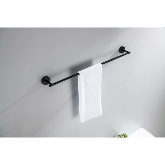 Полотенцедержатель Aquatek Бетта AQ4614MB, цвет чёрный матовый - фото 3