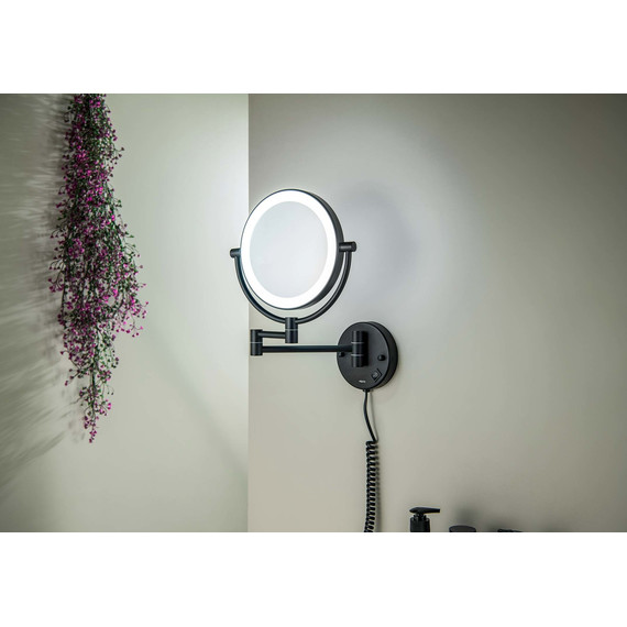 Зеркало косметическое настенное Aquatek  AQ4915MB, цвет чёрный матовый - фото 5