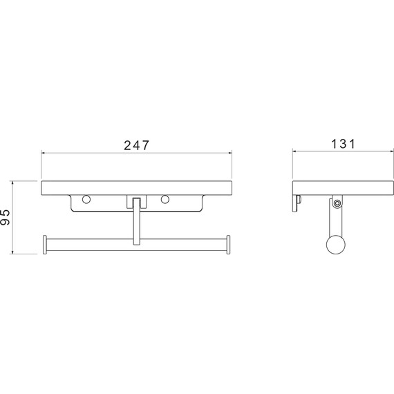 Держатель для туалетной бумаги Aquatek Европа AQ4919MB, цвет чёрный матовый - фото 14