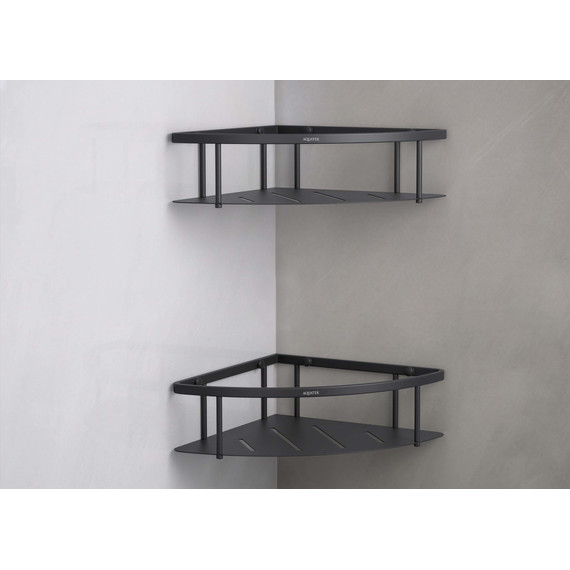 Полка угловая Aquatek  AQ4926MB, цвет чёрный матовый - фото 8