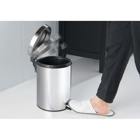 Ведро для мусора с педалью Aquatek 5 л AQ4991CR - фото 4