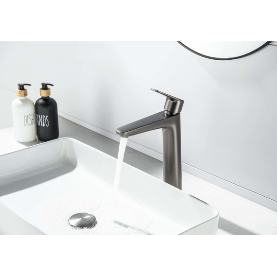 Смеситель для раковины высокий Aquatek Бетта AQ1104BGM, оружейная сталь, Цвет производителя: оружейная сталь - фото 5