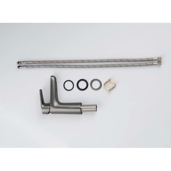 Смеситель для раковины Aquatek Бетта AQ1110BGM, оружейная сталь, Цвет производителя: оружейная сталь - фото 6