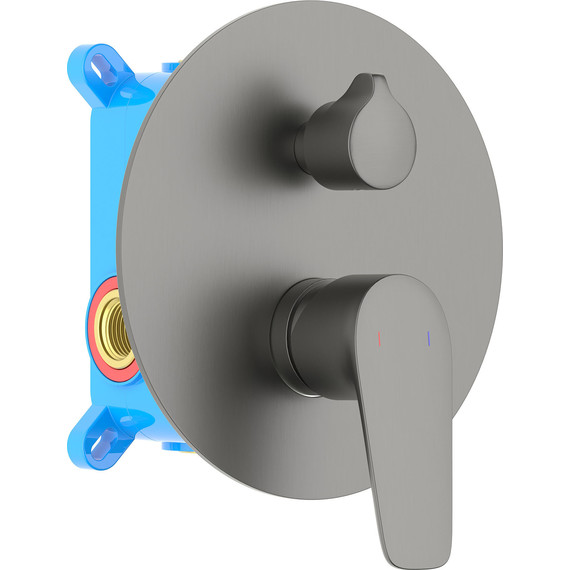 Смеситель для ванны Aquatek Бетта AQ1146BGM (со скрытой частью) оружейная сталь, Цвет производителя: оружейная сталь - фото 2