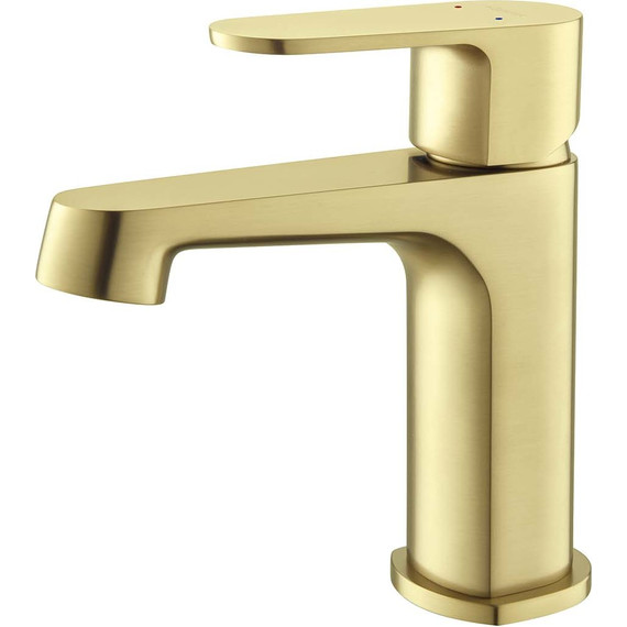 Смеситель для раковины Aquatek Оберон AQ1210BG, золото шлифованное, Цвет производителя: золото шлифованное - фото 3