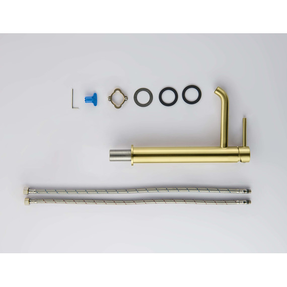 Смеситель для раковины высокий Aquatek Европа AQ1304BG, золото шлифованное, Цвет производителя: золото шлифованное - фото 5