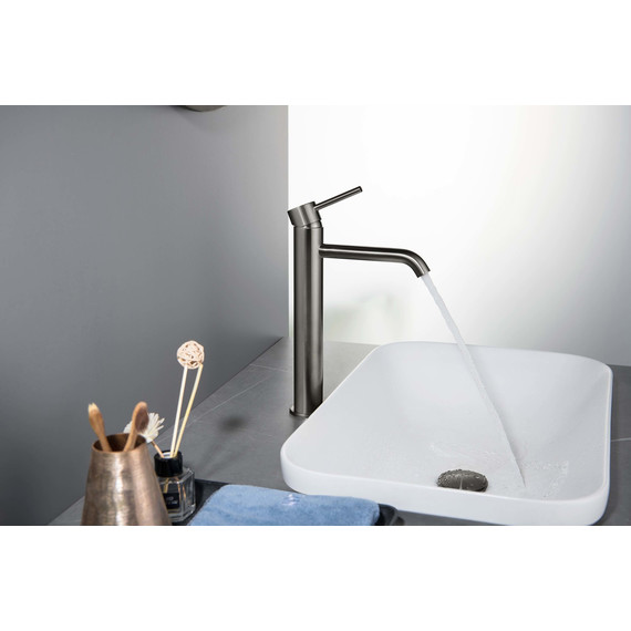 Смеситель для раковины высокий Aquatek Европа AQ1304BGM, оружейная сталь, Цвет производителя: оружейная сталь - фото 4