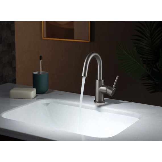 Смеситель для раковины Aquatek Европа AQ1307BGM, оружейная сталь, Цвет производителя: оружейная сталь - фото 4