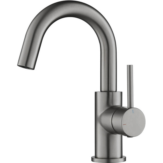 Смеситель для раковины Aquatek Европа AQ1307BGM, оружейная сталь, Цвет производителя: оружейная сталь - фото 2