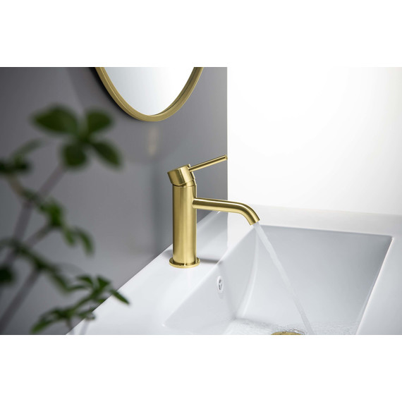 Смеситель для раковины Aquatek Европа AQ1310BG, золото шлифованное, Цвет производителя: золото шлифованное - фото 4