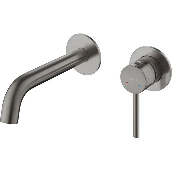 Смеситель для раковины настенный Aquatek Европа AQ1313BGM, оружейная сталь, Цвет производителя: оружейная сталь - фото 3