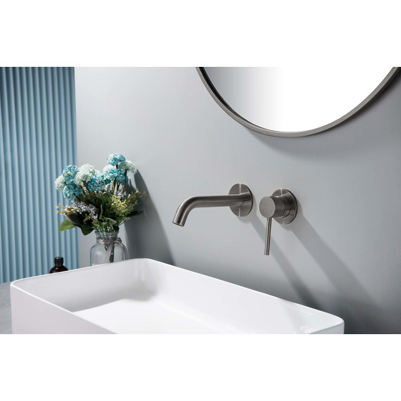 Смеситель для раковины настенный Aquatek Европа AQ1313BGM, оружейная сталь, Цвет производителя: оружейная сталь - фото 5