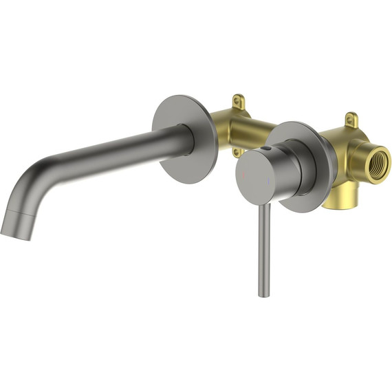 Смеситель для раковины настенный Aquatek Европа AQ1313BGM, оружейная сталь, Цвет производителя: оружейная сталь - фото 2