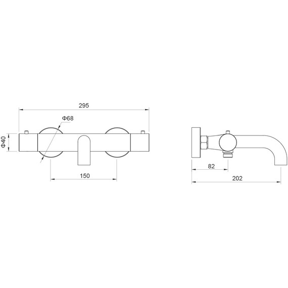 Смеситель для ванны Aquatek Европа AQ1343BG, золото шлифованное, Цвет производителя: золото шлифованное - фото 3
