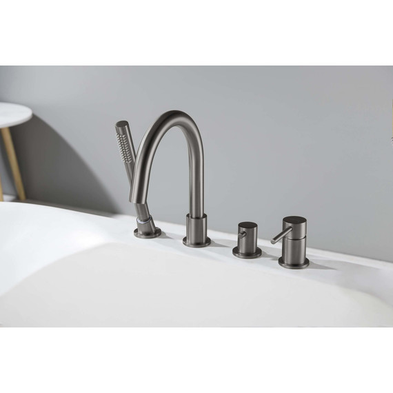 Смеситель для ванны Aquatek Европа AQ1348BGM, оружейная сталь, Цвет производителя: оружейная сталь - фото 6