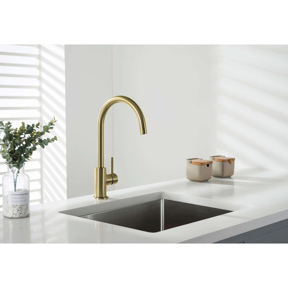 Смеситель для кухни Aquatek Европа AQ1382BG, золото шлифованное, Цвет производителя: золото шлифованное - фото 5