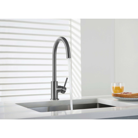 Смеситель для кухни Aquatek Европа AQ1382BGM, оружейная сталь, Цвет производителя: оружейная сталь - фото 7