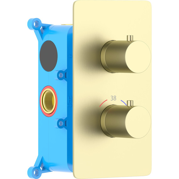 Смеситель для ванны Aquatek Европа AQ1392BG (со скрытой частью) золото шлифованное, Цвет производителя: золото шлифованное - фото 2