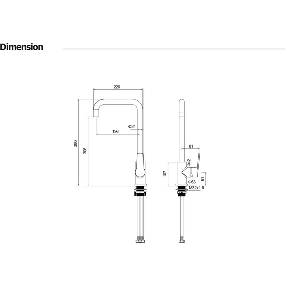 Смеситель для кухни Aquatek Лугано AQ1781CR - фото 7