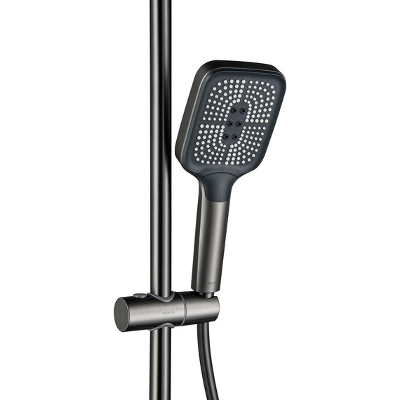 Душевая стойка Aquatek Поларис AQ3040BGM (с гигиеническим душем) оружейная сталь, Цвет производителя: оружейная сталь - фото 10