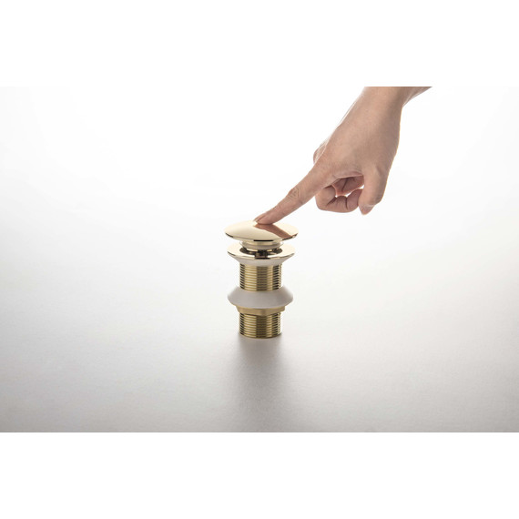 Донный клапан Aquatek AQ6003PG, золото полированное - фото 4