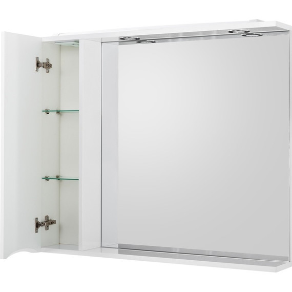 Зеркало-шкаф BelBagno 80 см MARINO-SPC-800/750-1A-BL-P-L, Bianco Lucido - фото 5