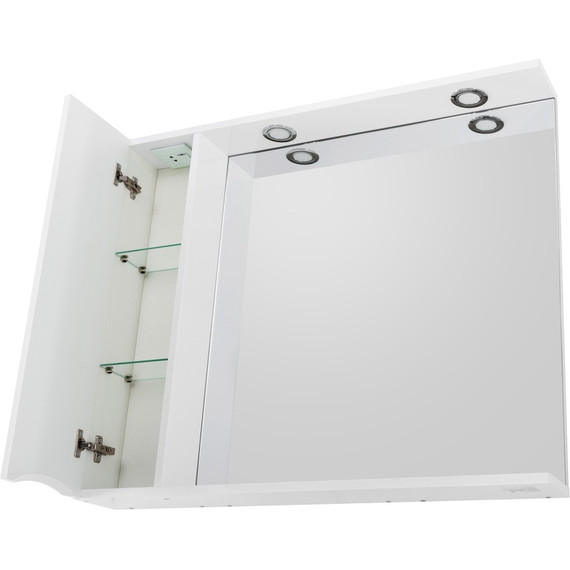 Зеркало-шкаф BelBagno 80 см MARINO-SPC-800/750-1A-BL-P-L, Bianco Lucido - фото 6