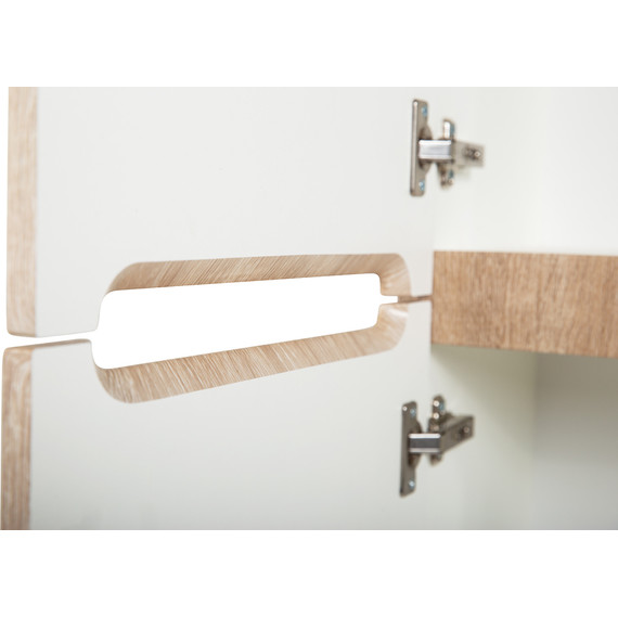 Пенал подвесной BelBagno ETNA-1500-2A-SC-WO-P-L 40 см, левый, Rovere Bianco - фото 4