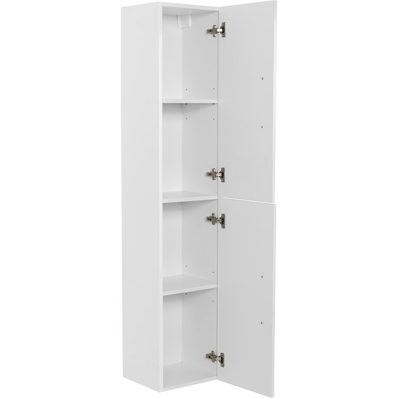 Пенал подвесной BelBagno AURORA-1600-2A-SC-BL-P-R 35 см, правый, Bianco Lucido - фото 3