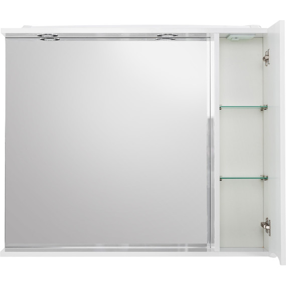 Зеркало-шкаф BelBagno 90 см MARINO-SPC-900/750-1A-BL-P-R, Bianco Lucido - фото 4