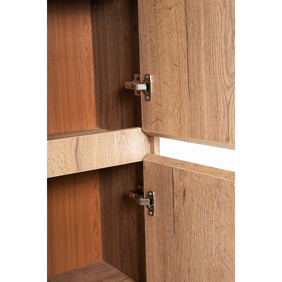 Пенал подвесной BelBagno KRAFT-1600-2A-SC-RT-R 35 см, правый, Rovere Tabacco - фото 5