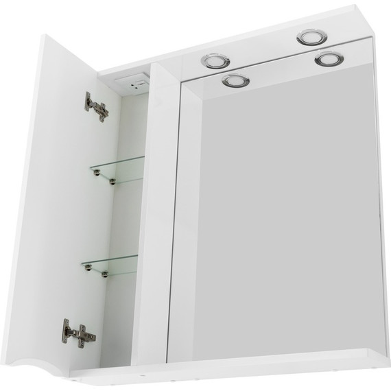 Зеркало-шкаф BelBagno 70 см MARINO-SPC-700/750-1A-BL-P-L, Bianco Lucido - фото 11