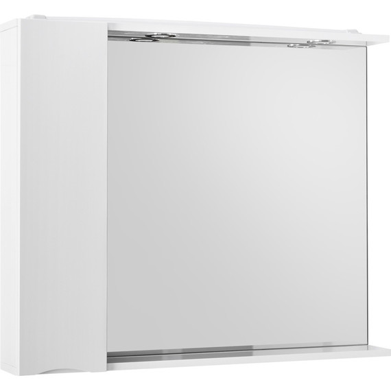 Зеркало-шкаф BelBagno 80 см MARINO-SPC-800/750-1A-BL-P-L, Bianco Lucido - фото 3