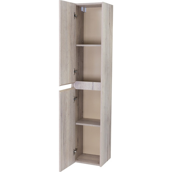 Пенал подвесной BelBagno KRAFT-1600-2A-SC-RGB-L 33 см, Rovere Galifax Bianco - фото 3