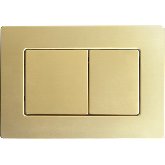 Кнопка смыва Veconi Flush FLV9-G, золото брашинг - фото 