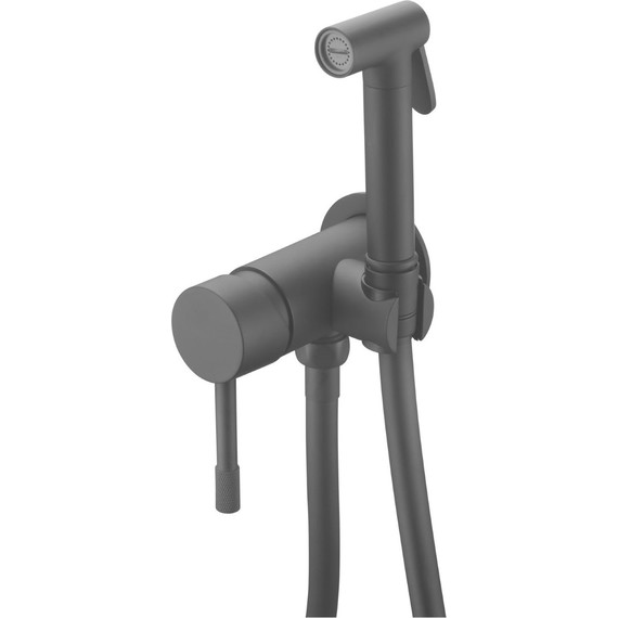 Набор для гигиенического душа Boheme Uno 467-B, чёрный матовый, Цвет производителя: чёрный матовый - фото 