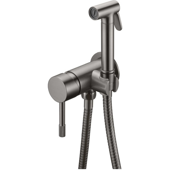 Набор для гигиенического душа Boheme Uno 467-GM, gun metal, Цвет производителя: gun metall - фото 