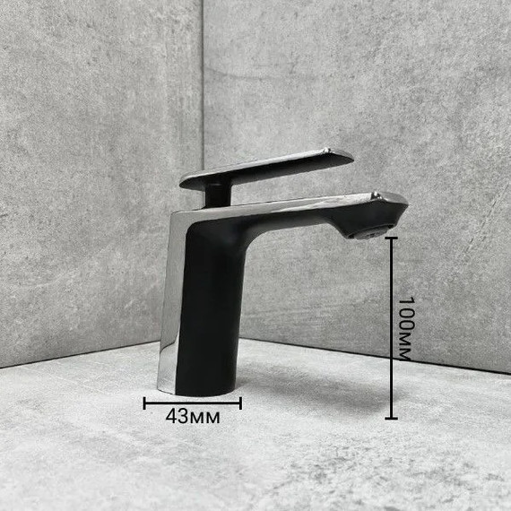 Смеситель для раковины Haiba HB10548-7, черный/хром - фото 5