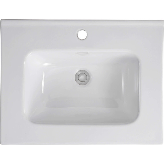 Тумба подвесная с раковиной Aquatek 60 см AQ77060-MW, белый матовый - фото 7