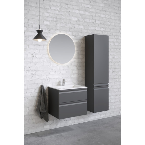 Пенал подвесной Aquatek 35 см AQ70035R-MG, серый матовый - фото 3