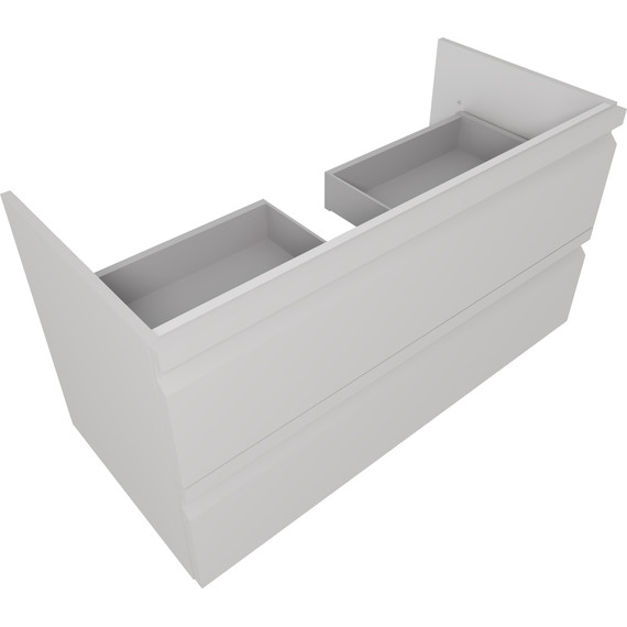 Тумба подвесная с раковиной-столешницей Aquatek 100 см AQ77100-LG, серый туман - фото 3