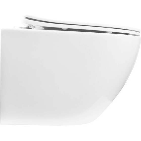 Инсталляция с подвесным унитазом комплект: Grohe Rapid SL 38772001 с подвесным безободковым унитазом Azario Trevi AZ-0093UQ3 TORNADO сиденье микролифт, крепление, кнопка смыва хром - фото 9