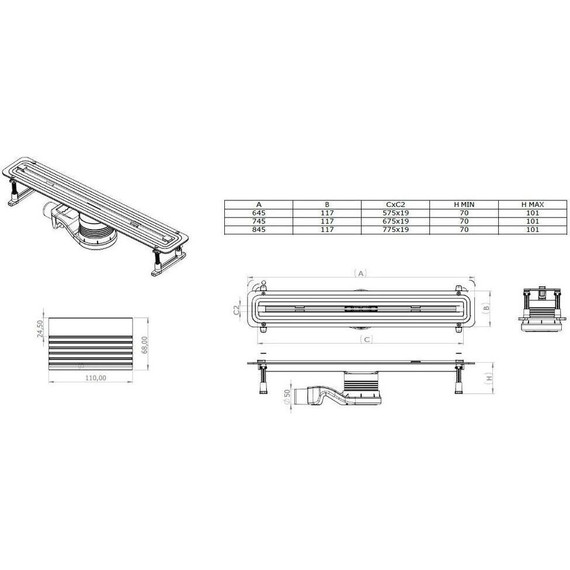 Трап Allen Brau Liberty 80 см 9.50002.SS - фото 9