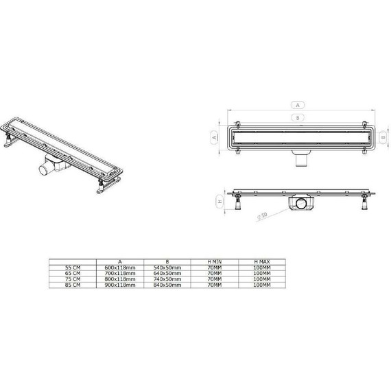 Трап Allen Brau Infinity 75 см 9.50005.SS - фото 11
