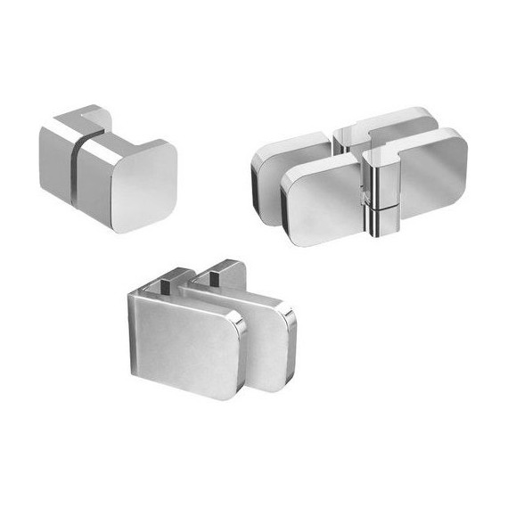 Набор металлических компонентов B SET для душевой двери BSD2 80/90 R D01000A083, хром - фото 