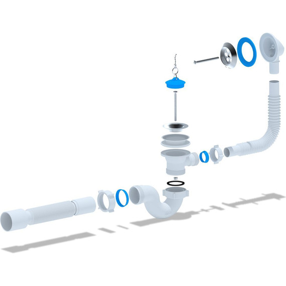 Сифон для ванны АНИ пласт E155 - фото 2